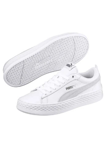 Белые кеды Puma Smash Platform L