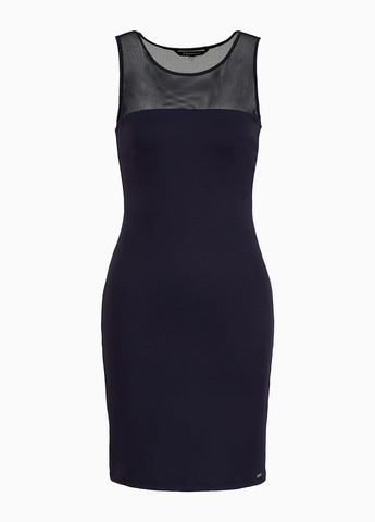 Темно-синя кежуал сукня силуетна Armani Exchange однотонна