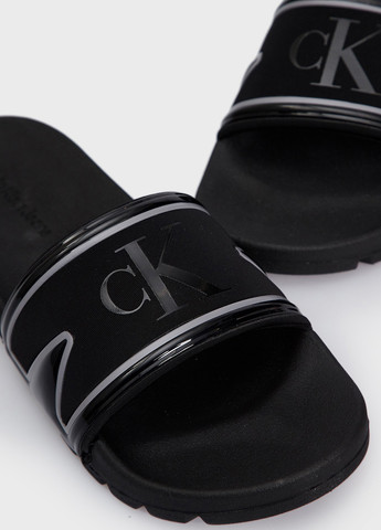 Черные кэжуал шлепанцы Calvin Klein Jeans