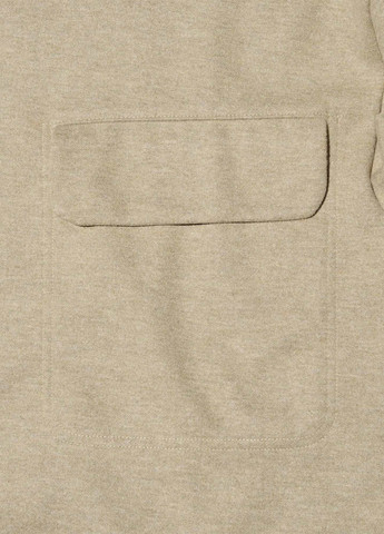 Бежевый свитшот Uniqlo меланж без декора (324631971)
