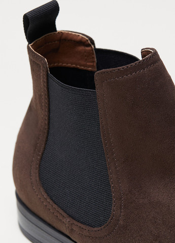 Темно-коричневые осенние ботинки челси H&M