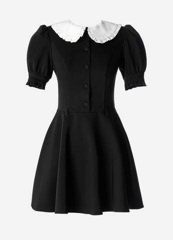 Чорна кежуал сукня кльош Gepur однотонна