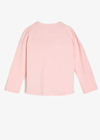 Розовый демисезонный кэжуал лонгслив KOTON