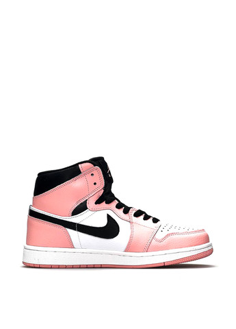 Комбіновані всесезонні кросівки Nike Air Jordan High White Pink
