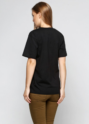 Черная летняя футболка с коротким рукавом DC