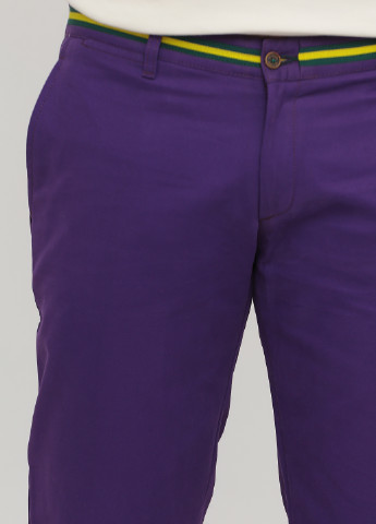 Фиолетовые кэжуал демисезонные прямые брюки El Ganso