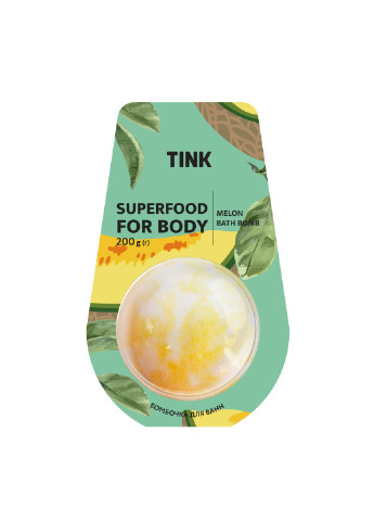 Бомбочка-гейзер для ванны Melon 200 г Tink (255361736)