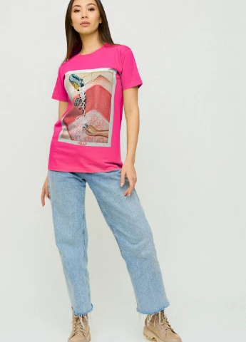 Футболка Boyfriend / air print / YAPPI - (237407613)