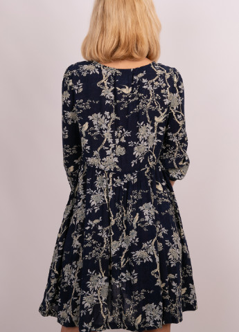 Темно-синя кежуал сукня а-силует Ralph Lauren з квітковим принтом