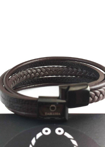 Шкіряний коричневий браслет із гравіюванням No Brand (254398595)