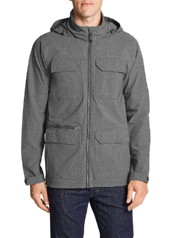 Темно-серая демисезонная куртка Eddie Bauer