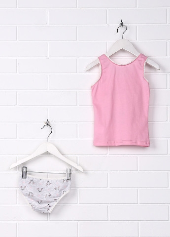 Светло-розовый демисезонный комплект (майка, трусики) Фабрика наш одяг