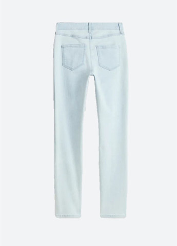 Голубые демисезонные слим джинсы H&M