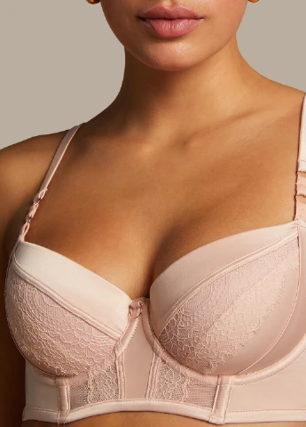 Пудровий бралетт бюстгальтер Hunkemoller без кісточок поліестер