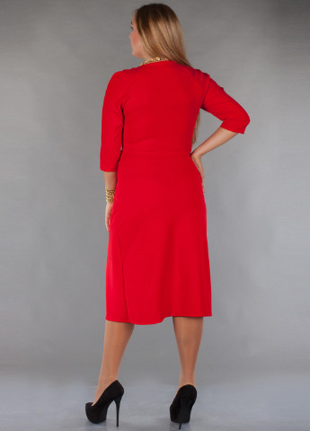 Червона коктейльна сукня Alpama однотонна