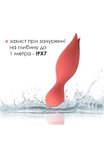 Подвійний вібратор точки G із язичками для клітора Siren Coral Svakom (254734367)
