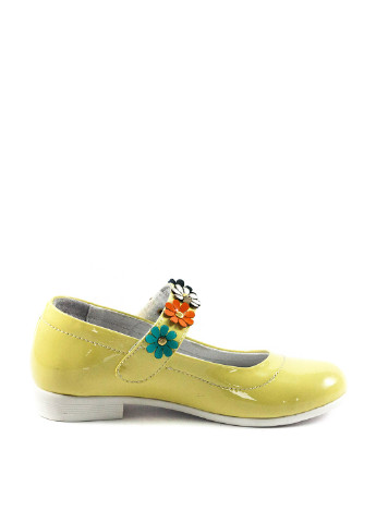 Желтые туфли на низком каблуке Foletti Kids