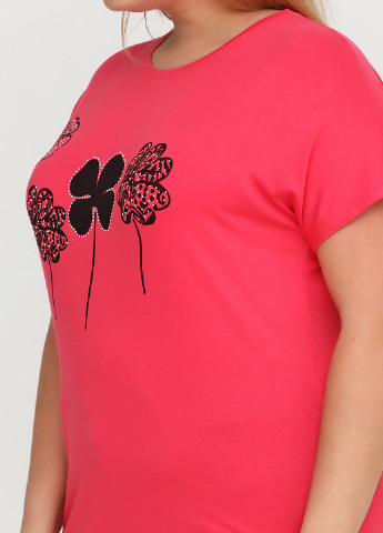 Коралловая летняя футболка Smira