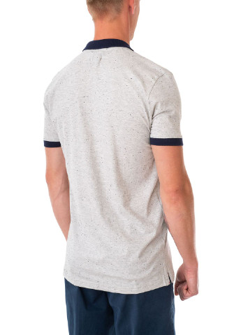 Серая футболка-поло для мужчин E-Bound с абстрактным узором