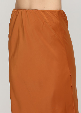 Оранжевая кэжуал однотонная юбка Nasty Gal а-силуэта (трапеция)