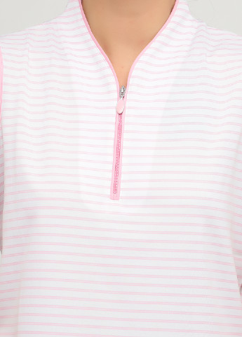 Светло-розовая женская футболка-поло Greg Norman в полоску