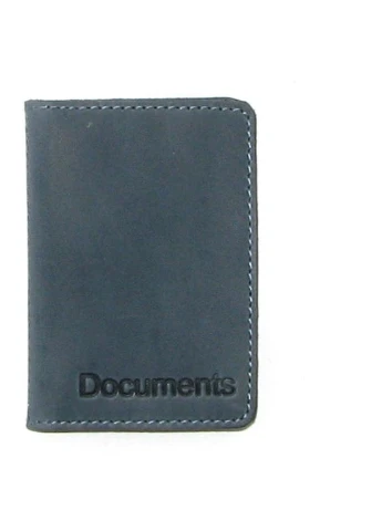 Подарочный набор №11 (ключница + обложка на права, ID паспорт) голубой DNK Leather (253942829)