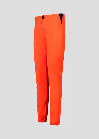 Оранжевые спортивные демисезонные зауженные брюки CMP