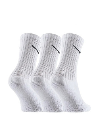 Білі шкарпетки (3 пари) sx4508-101 Nike логотипи (269538530)