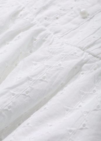 Белое кэжуал платье клеш SHEIN однотонное