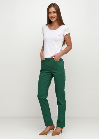 Зеленые демисезонные слим джинсы Patrizia Dini