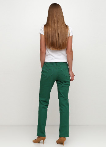 Зеленые демисезонные слим джинсы Patrizia Dini