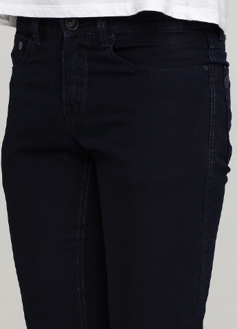 Темно-синие кэжуал демисезонные зауженные брюки GF Ferre