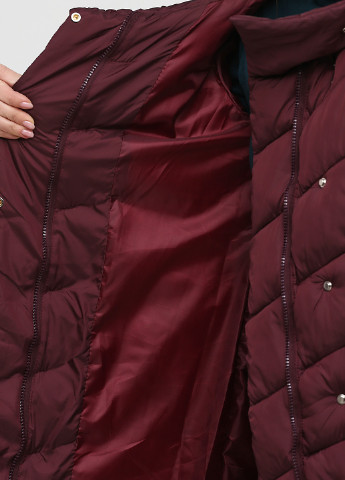 Бордовая зимняя куртка Xueziyu