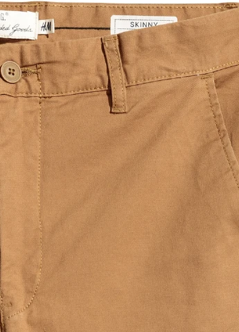 Салатовые кэжуал демисезонные брюки H&M