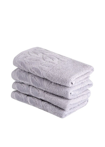 Рушник, 100% бавовна Leaves Gray колір сірий ЦБ-00281550 Soho сірий