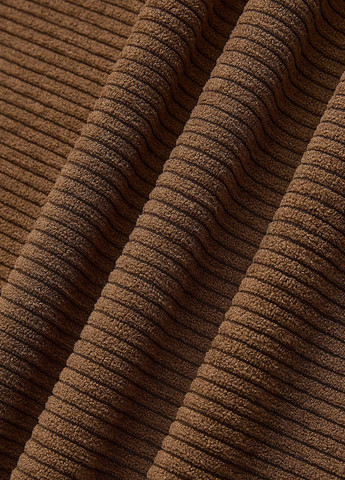 Коричневая кэжуал однотонная юбка SHEIN