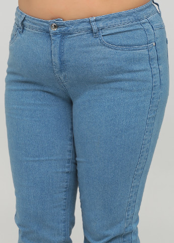 Голубые демисезонные зауженные джинсы Long Island