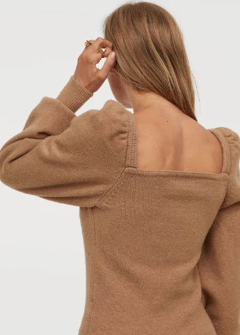 Темно-бежевый демисезонный свитер H&M