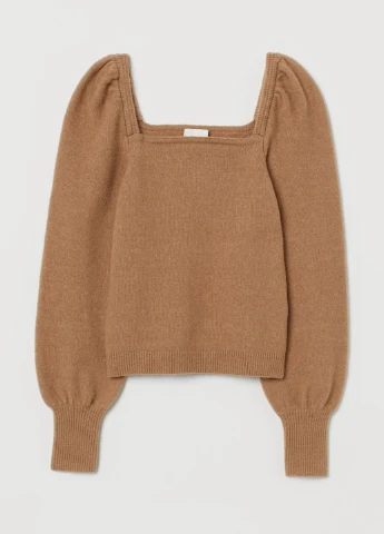 Темно-бежевый демисезонный свитер H&M
