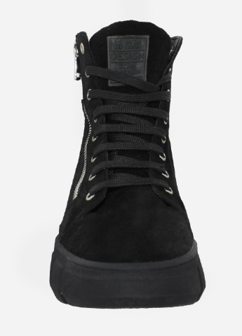 Зимние ботинки rf1701-11 черный Favi из натуральной замши