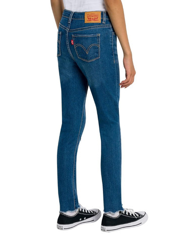 Синие летние слим джинсы Levi's