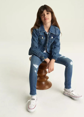 Синие летние слим джинсы Levi's