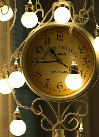 Гирлянда ретро лампочки матовые 20 7м ТЕПЛЫЙ БЕЛЫЙ, лампы эдисона 5 см 20шт на прозрачном проводе Led (251371749)