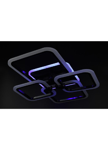 Люстра потолочная LED с пультом A2503/2+2-RGB-bk Черный 11х48х60 см. Sunnysky (253629400)