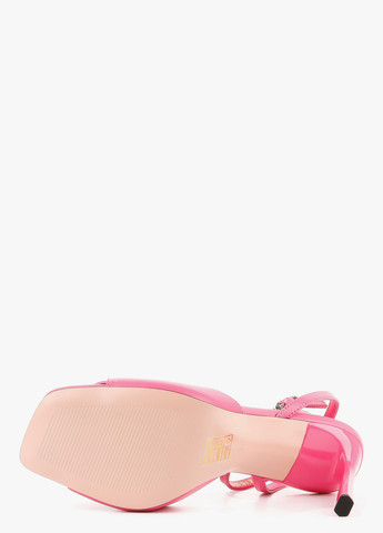 Розовые босоножки Le'BERDES с ремешком с бантом
