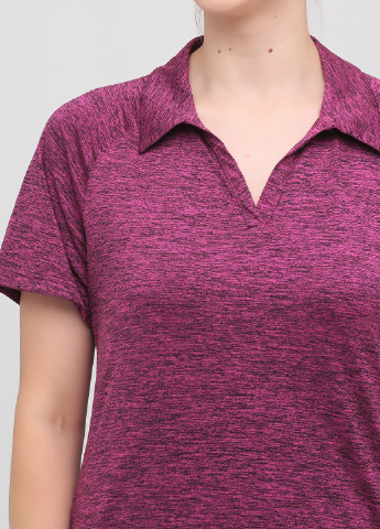 Фиолетовая женская футболка-поло Augusta меланжевая