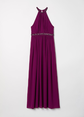 Фіолетова кежуал сукня а-силует H&M однотонна