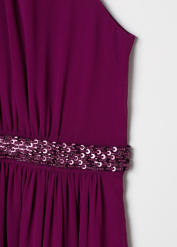 Фиолетовое кэжуал платье а-силуэт H&M однотонное