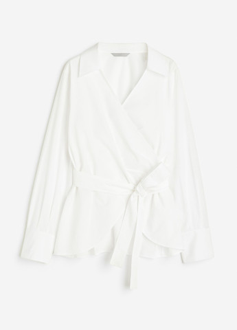 Біла блуза на запах H&M