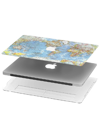Чехол пластиковый для Apple MacBook Pro Retina 15 A1398 Карта мира (World map) (6353-2396) MobiPrint (218857649)